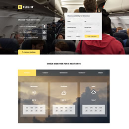 Flight HTML Template